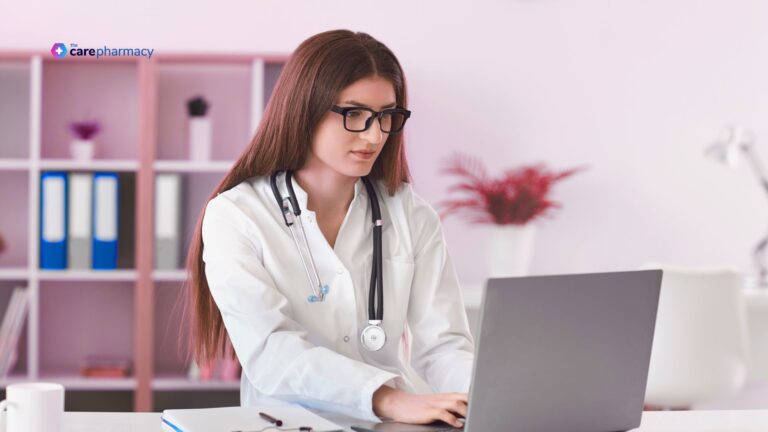 Doctor at their laptop