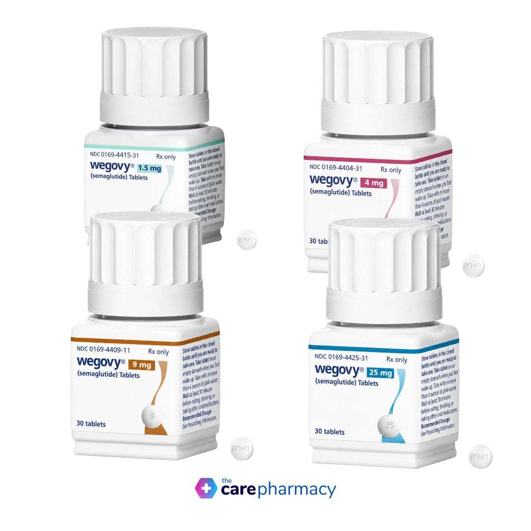 Wegovy Pill semaglutide - 1.5 mg - 4 mg - 9 mg - 25 mg