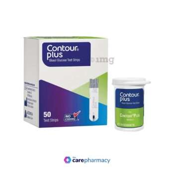 Contour Plus Blood Glucose Test Strips, 2 x 50 Strips