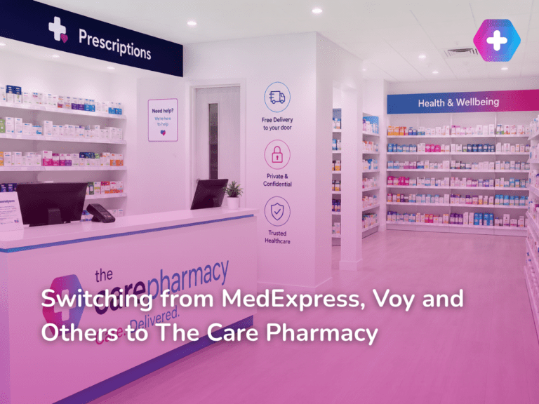 Switching from MedExpress, Voy and Others to The Care Pharmacy