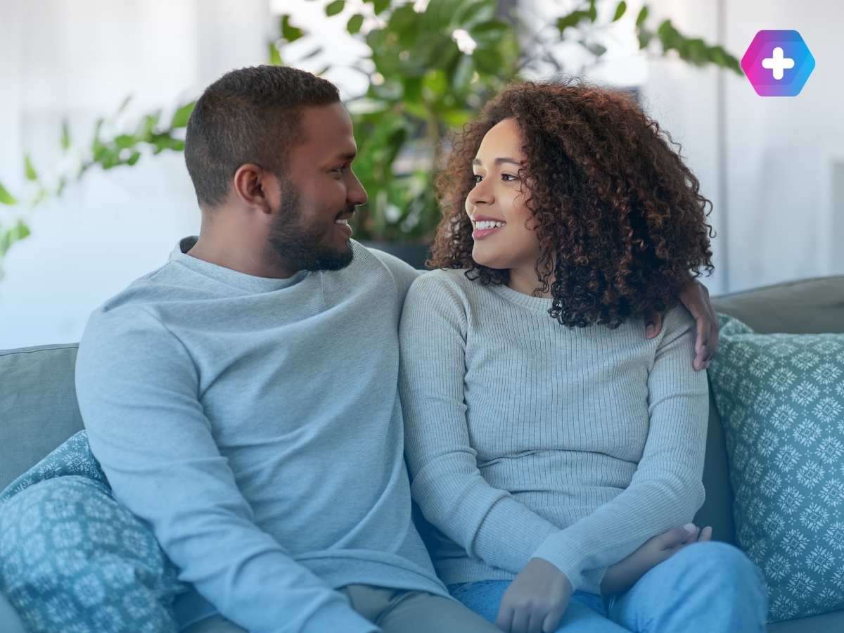 Happy couple after ED treatment success