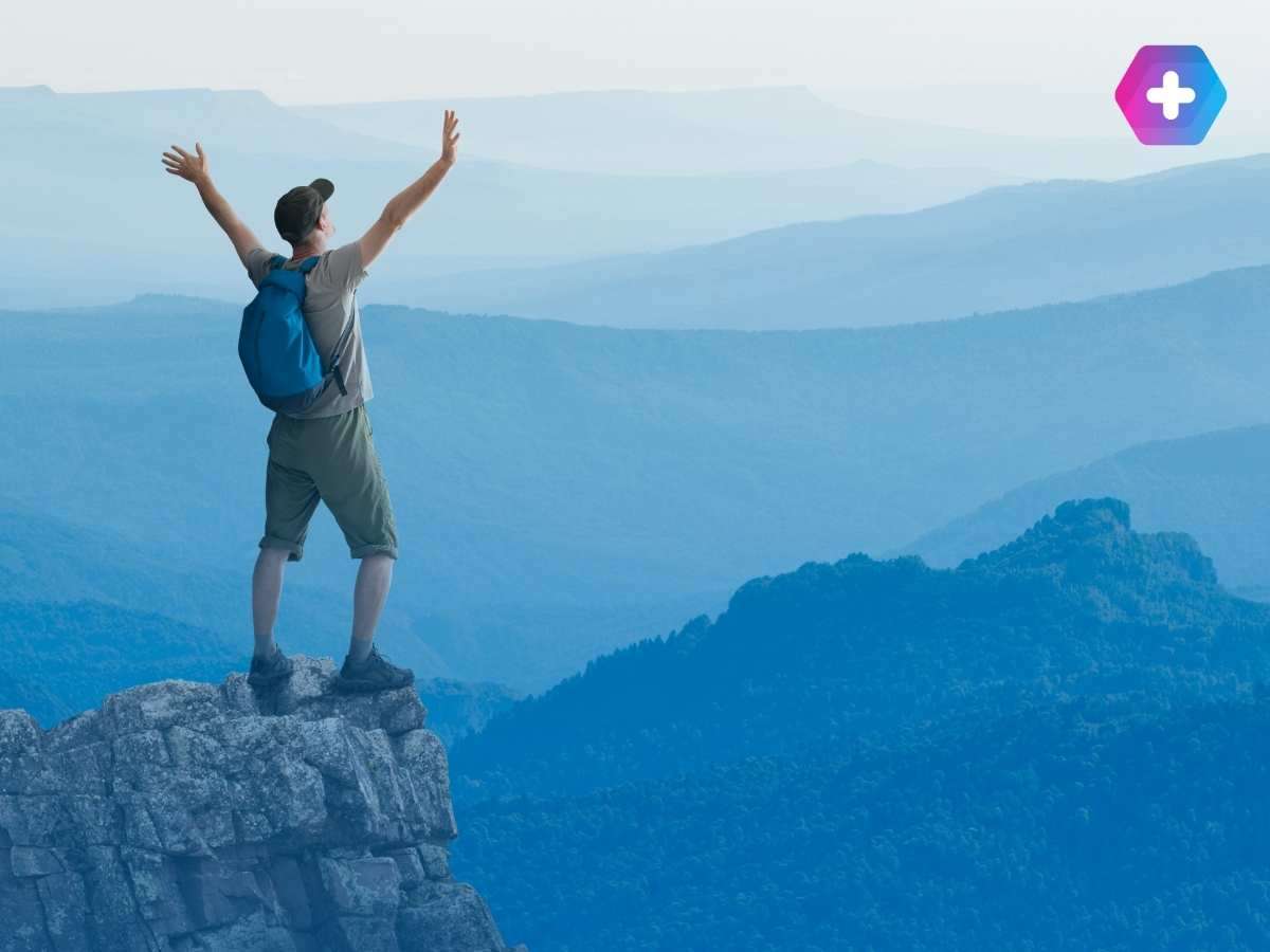 Man hiking to represent overcoming low testosterone