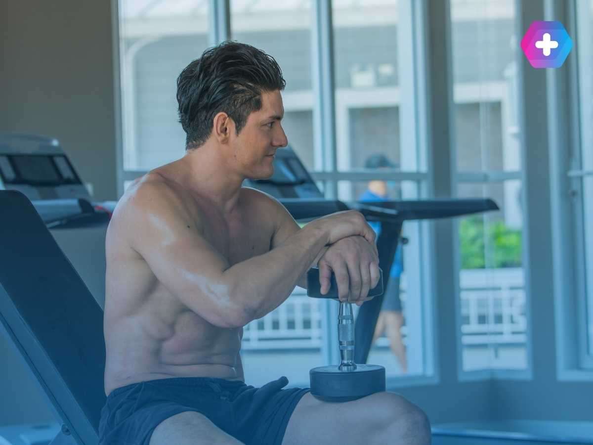 Man at the gym after TRT